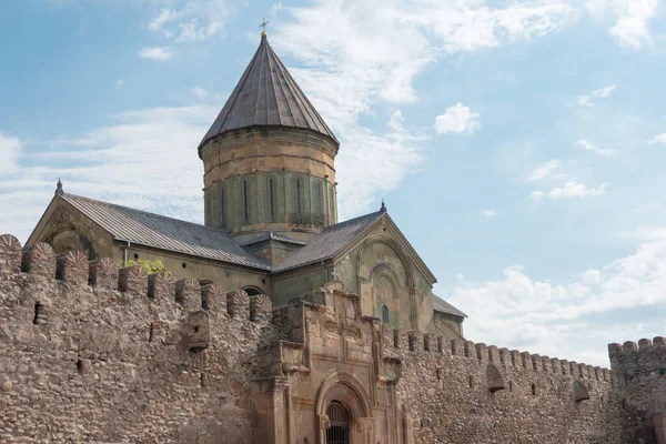 Mtskheta Georgia Svetitskhoveli Cathedral Мцхеті Мцхета Мтіанеті Грузія Частиною Єкта — стокове фото