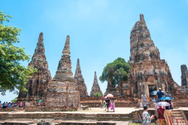 Ayutthaya, Tayland - WAT CHAIWATTHANARAM, Ayutthaya, Tayland. Dünya Mirası Bölgesi - Ayutthaya Tarihi Kenti.