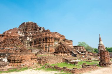 Ayutthaya, Tayland - WAT MAHAThat Ayutthaya, Tayland. Dünya Mirası Bölgesi - Ayutthaya Tarihi Kenti.