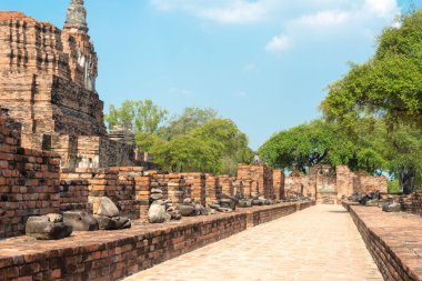 Ayutthaya, Tayland - WAT PHRA RAM Ayutthaya, Tayland. Dünya Mirası Bölgesi - Ayutthaya Tarihi Kenti.
