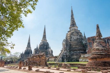 Ayutthaya, Tayland - WAT PHRASISANPETH, Ayutthaya, Tayland. Dünya Mirası Bölgesi - Ayutthaya Tarihi Kenti.