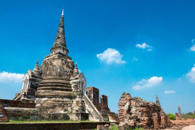 Ayutthaya, Tayland - WAT PHRASISANPETH, Ayutthaya, Tayland. Dünya Mirası Bölgesi - Ayutthaya Tarihi Kenti.