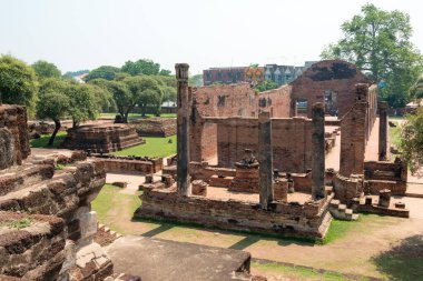 Ayutthaya, Tayland - WAT RATCHABURANA, Ayutthaya, Tayland. Dünya Mirası Bölgesi - Ayutthaya Tarihi Kenti.