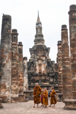 Sukhothai, Tayland - Sukhothai Tarih Parkı, Tayland. Sukhothai ve Associated Historic Towns Dünya Mirası Bölgesi 'nin bir parçasıdır..