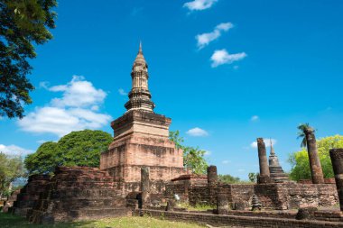 Sukhothai, Tayland - Sukhothai Tarih Parkı, Sukhothai, Tayland 'da Wat Mahathat. Sukhothai ve Associated Historic Towns Dünya Mirası Bölgesi 'nin bir parçasıdır..