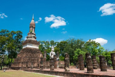 Sukhothai, Tayland - Wat Traphang Ngoen Sukhothai Tarih Parkı, Sukhothai, Tayland. Sukhothai ve Associated Historic Towns 'un bir parçasıdır..