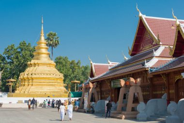 Chiang Mai, Tayland - Wat Phra that Si Chom Thong Worawihan, Chom Thong District, Chiang Mai, Tayland. Manastır aslında 15. yüzyılda inşa edildi..
