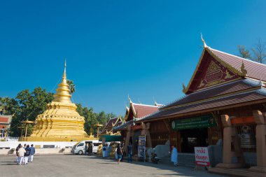 Chiang Mai, Tayland - Wat Phra that Si Chom Thong Worawihan, Chom Thong District, Chiang Mai, Tayland. Manastır aslında 15. yüzyılda inşa edildi..