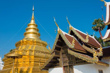 Chiang Mai, Tayland - Wat Phra that Si Chom Thong Worawihan, Chom Thong District, Chiang Mai, Tayland. Manastır aslında 15. yüzyılda inşa edildi..