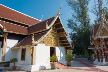 Chiang Mai, Tayland - Wat Phra that Si Chom Thong Worawihan, Chom Thong District, Chiang Mai, Tayland. Manastır aslında 15. yüzyılda inşa edildi..