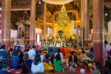 Chiang Mai, Tayland - Wat Phra 'da Pilgrim Chom Thong Worawihan, Chom Thong Bölgesi, Chiang Mai, Tayland. Manastır aslında 15. yüzyılda inşa edildi..