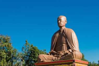 Pai, Tayland - Pai 'deki Büyük Keşiş Heykeli, Mae Hong Son Eyaleti, Tayland.