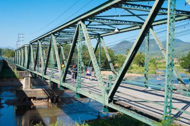 Pai, Tayland - Pai Tarihi Köprüsü (Pai Memorial Bridge) Mae Hong Son Bölgesi, Tayland. Anıt köprü 1942 yılında İkinci Dünya Savaşı sırasında inşa edildi..