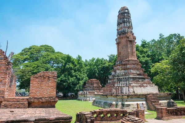 Ayutthaya Thailand Wat Borom Puttharam Ayutthaya Thailand 它是世界文化遗产的一部分 Ayutthaya历史城 — 图库照片