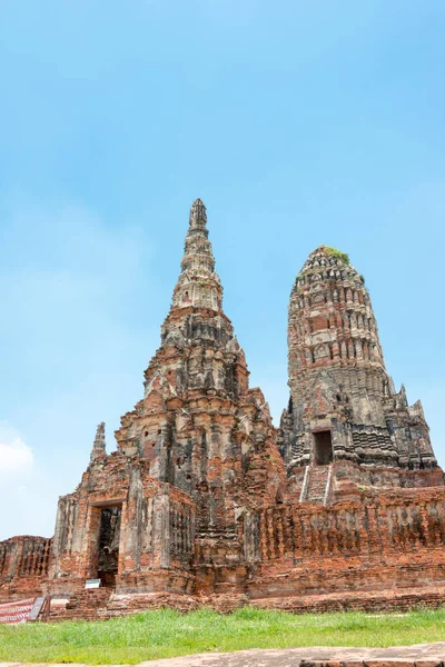 Ayutthaya Thailand Wat Chaiwatthanaram Ayutthaya Thailand Det Del Världsarvet Historiska — Stockfoto