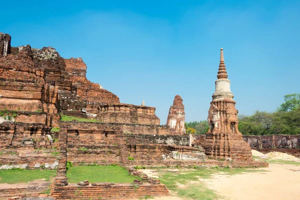Ayutthaya, Tayland - WAT MAHAThat Ayutthaya, Tayland. Dünya Mirası Bölgesi - Ayutthaya Tarihi Kenti.