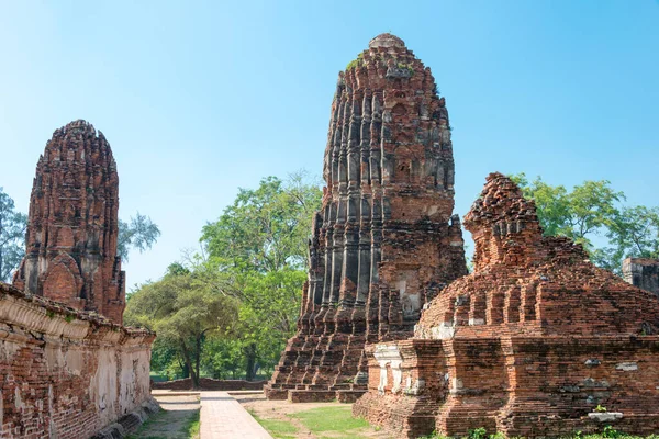 Ayutthaya, Tayland - WAT MAHAThat Ayutthaya, Tayland. Dünya Mirası Bölgesi - Ayutthaya Tarihi Kenti.
