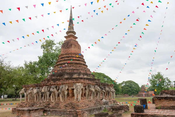 Sukhothai Thailand Wat Sorasak Sukhothai Historical Park Sukhothai Thailand Part — Stock Photo, Image