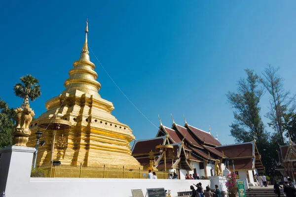 Chiang Mai Tailandia Wat Phra Que Chom Thong Worawihan Chom — Foto de Stock