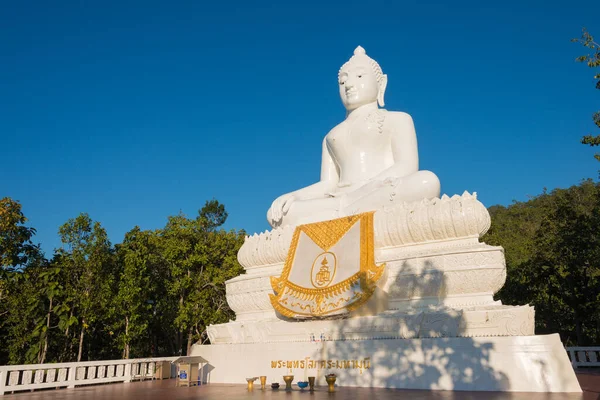 Pai Tailândia Estátua Buda Branco Chedi Phra Que Mae Yen — Fotografia de Stock