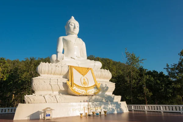 Pai Tailândia Estátua Buda Branco Chedi Phra Que Mae Yen — Fotografia de Stock