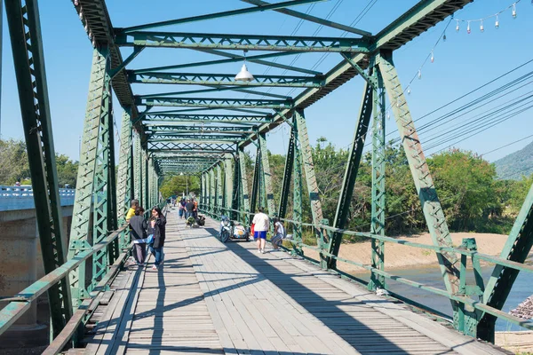 Pai Tailandia Pai Historical Bridge Pai Memorial Bridge Pai Provincia — Foto de Stock