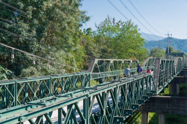 Pai, Tayland - Pai Tarihi Köprüsü (Pai Memorial Bridge) Mae Hong Son Bölgesi, Tayland. Anıt köprü 1942 yılında İkinci Dünya Savaşı sırasında inşa edildi..