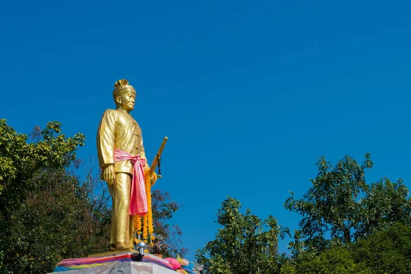 Mae Hong Son Tailândia Estátua Praya Singhanaj Raja Primeiro Governador — Fotografia de Stock