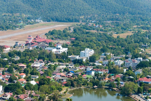 Mae Hong Son Tailandia Mae Hong Son Town Vista Desde — Foto de Stock