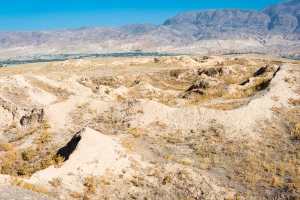 Panjakent, Tacikistan - Antik Panjakent 'in arkeolojik alanı. Tacikistan, Panjakent 'te ünlü bir tarihi mekan..