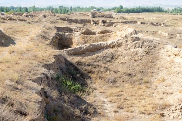 Panjakent Tayikistán Sitio Arqueológico Del Antiguo Panjakent Sitio Histórico Famoso — Foto de Stock