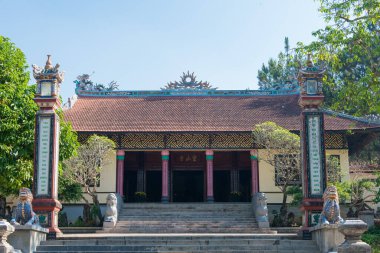 Dalat, Vietnam - Linh Son Pagoda (Chua Linh Son). Dalat, Vietnam 'da ünlü bir tarihi mekan..