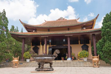 Dalat, Vietnam Truc Lam Zen Manastırı. Dalat, Vietnam 'da ünlü bir tarihi mekan..