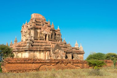Bagan, Myanmar - Bagan Arkeolojik Alanı ve Anıtları. Mandalay Bölgesi, Myanmar 'daki ünlü Budist harabeleri. Dünya Mirası Sitesi 'nin bir parçası..
