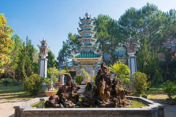 Dalat Vietnam Linh Son Pagoda Chua Linh Zoon Een Beroemde — Stockfoto