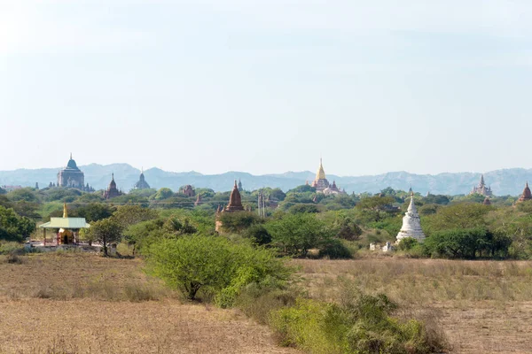 Bagan Myanmar Bagan Archaeological Area Monuments Famous Buddhist Ruins Bagan — Stock Photo, Image