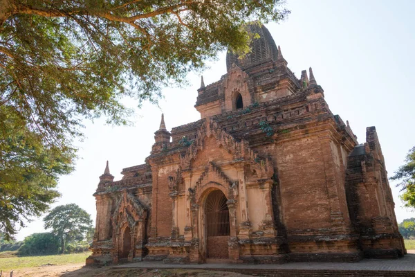 Bagan, Myanmar - Bagan Arkeolojik Alanı ve Anıtları. Mandalay Bölgesi, Myanmar 'daki ünlü Budist harabeleri. Dünya Mirası Sitesi 'nin bir parçası..