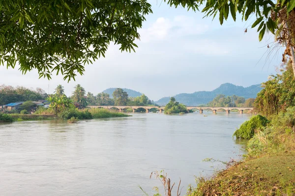 Champasak Laos Mekong Bei Don Det Auf 4000 Inseln Provinz — Stockfoto