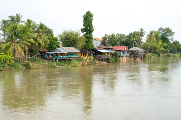 Champasak Λάος Ποταμός Mekong Στο Don Det 4000 Νησιά Επαρχία — Φωτογραφία Αρχείου