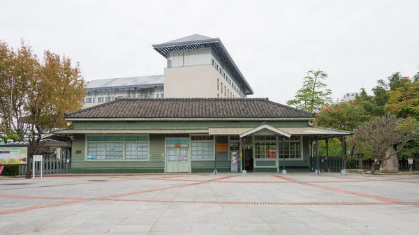 Chiayi Taiwan Beimen Railway Station Чіаї Тайвань Лісова Залізниця Алішань — стокове фото