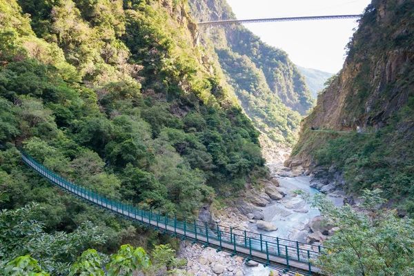 Hualien Taiwan Swallow Grotto Trail Yanzikou Taroko National Park Ponto — Fotografia de Stock