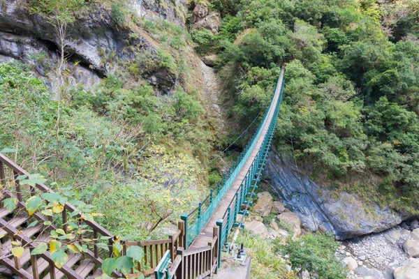 Hualien Taiwan Swallow Grotto Trail Yanzikou Taroko National Park Ponto — Fotografia de Stock