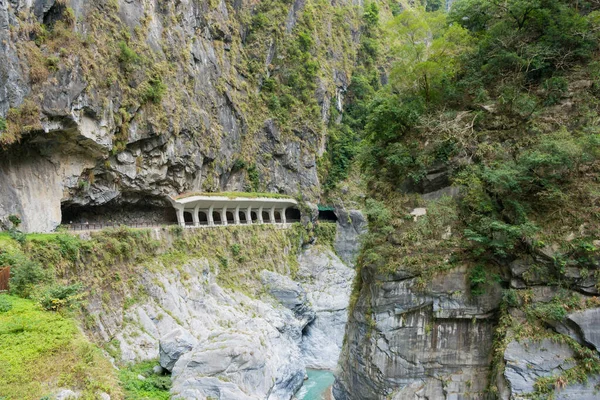 Hualien Taiwan Jiuqudong Túnel Nove Turnos Parque Nacional Taroko Ponto — Fotografia de Stock