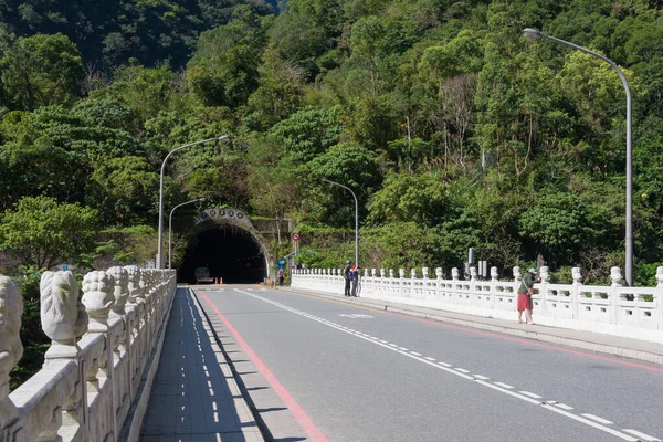 Hualien Taiwan Shakadang Bridge Vid Taroko Nationalpark Berömd Turistort Xiulin — Stockfoto