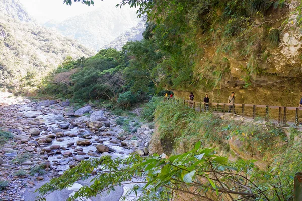Hualien Tajwan Szlak Shakadang Tajemnicza Dolina Trail Parku Narodowym Taroko — Zdjęcie stockowe