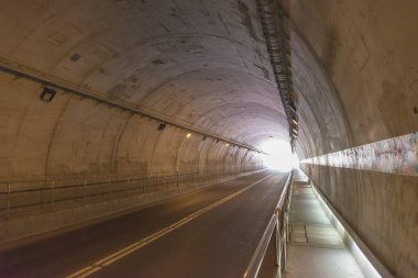 Hualien, Tayvan - 25 Şubat 2020 - Shakadang Tüneli Taroko Milli Parkı, Xiulin, Hualien, Tayvan.