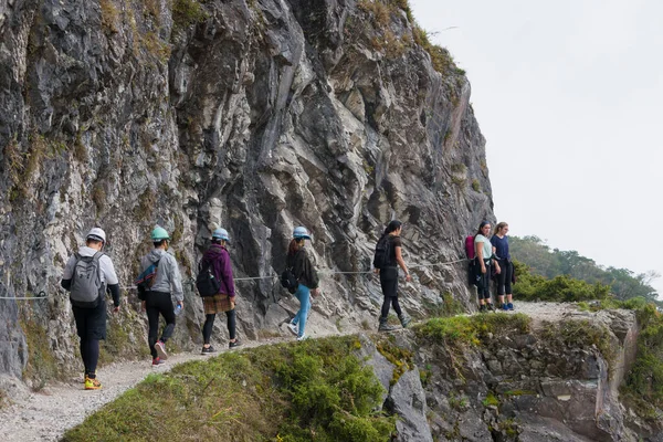 Hualien Taiwan Mar 2020 Zhuilu Cliff Zhuilu Old Road Taroko — Stock Photo, Image