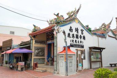 Changhua, Tayvan - Lukang, Changhua, Tayvan 'daki Nanjing Tapınağı (Guandimiao). Tapınak ilk olarak 1783 'te inşa edildi..