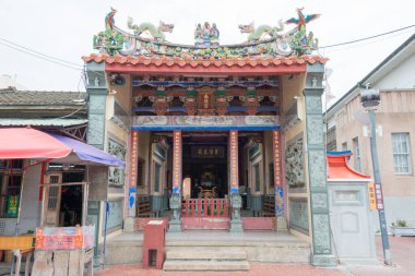 Changhua, Tayvan - Lukang, Changhua, Tayvan 'daki Nanjing Tapınağı (Guandimiao). Tapınak ilk olarak 1783 'te inşa edildi..