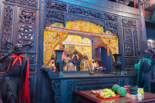 Changhua Taiwán Detalle Del Templo Xinzu Lukang Changhua Taiwán Templo — Foto de Stock